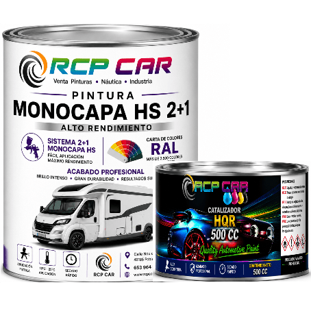 PINTURA MONOCAPA HS - kit Brillo Directo 1.5 KG.
