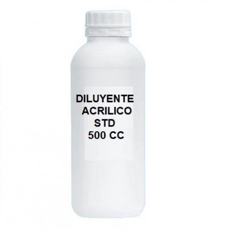 DISOLVENTE ACRILICO 500 CC.