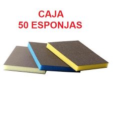 ESPONJA LIJA CARROCERO DOBLE CARA (CAJA 50 ESPONJAS)